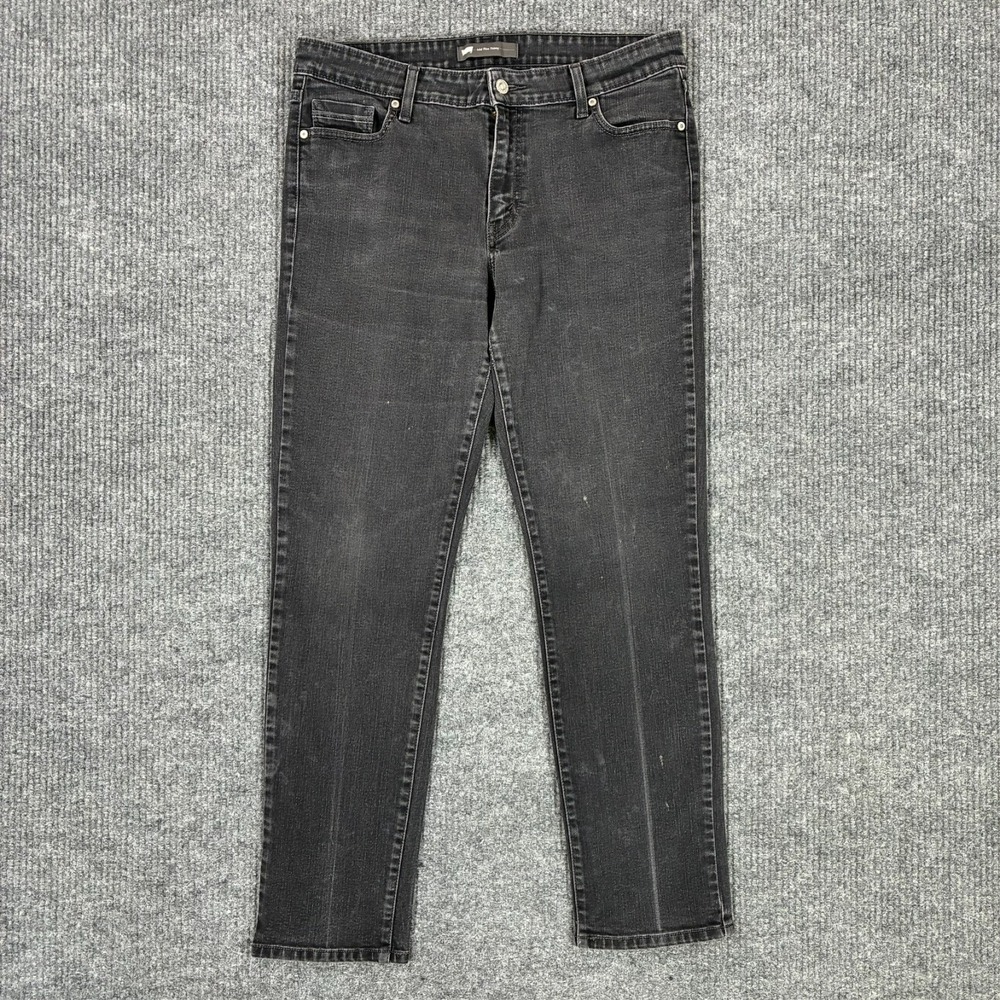Levi's Mid Rise Skinny Jeans Womens Size‎ 16M Black Denim Cotton Stretch